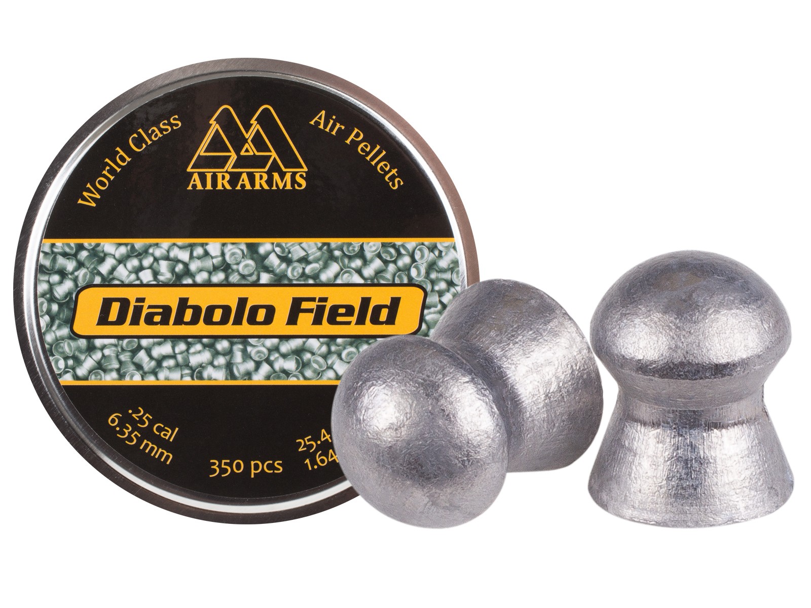 Diabolos Air Arms Field .25 Cal, 25.4 Grains, Domed, 350ct