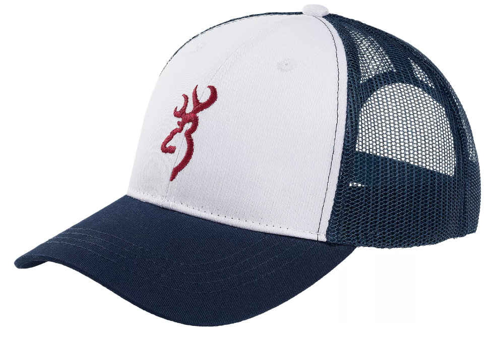 Gorra Browning Blanca - Azul